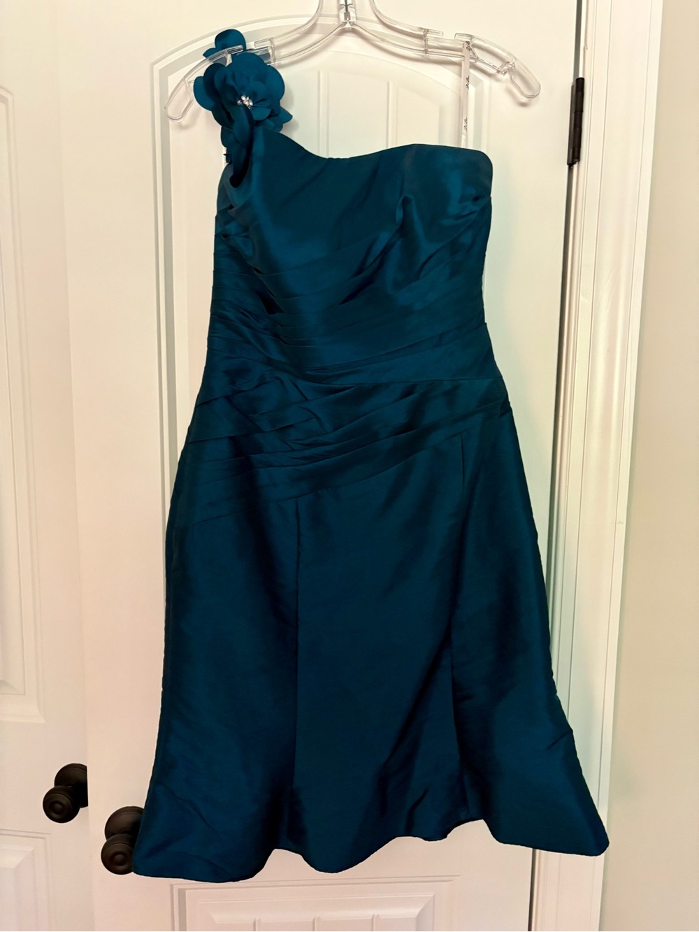 2Be Social Bridesmaids/formal One Shoulder Dress Teal Sz14